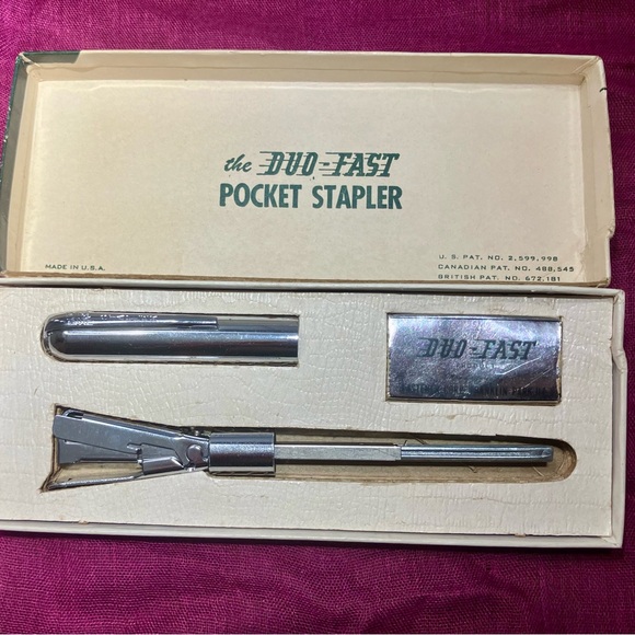 Vintage Duo Fast Picket Stapler Chrome - Picture 1 of 4